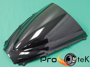 2006-2008 Triumph Daytona 675 ABS Smoke Double Bubble Windscreen Windshield - Foto 1 di 2