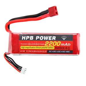 HPB 11.1V 2200mAh 25 C MAX 35C 3S T Conector Lipo batería para coche avión 19DD - Imagen 1 de 1