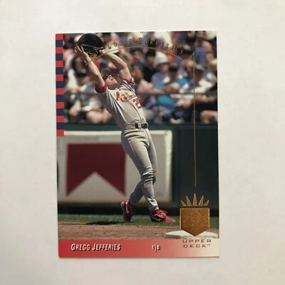 1993 SP #75 Gregg Jefferies St. Louis Cardinals - Image 1 of 2