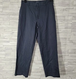 Mens IZOD Trousers Blue Waist 32 Leg 32 Chino Tapered Regular Fit Casual - Picture 1 of 8