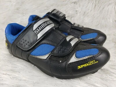 SHIMANO SPD-SL Ciclismo Bicicleta Carreras Zapatos Negro Azul Para Hombres Talla US 6 EUR 39  Foto 1 de 4