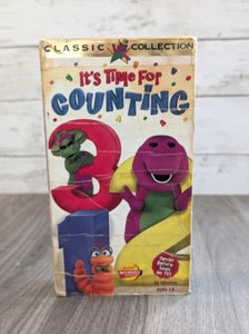 Barney It’s Time For Counting Classic Collection VHS Video Tape Sing Along Songs - Imagen 1 de 9