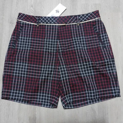 Pantalones cortos de golf para mujer Lady Hagen 8 ombre a cuadros nuevos con etiquetas Foto 1 de 4
