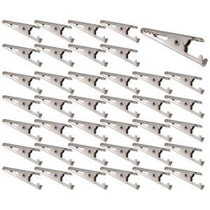 100PCS 1.06 Pouces / 27Mm  Pinces Crocodiles en MéTal, Pinces  Pinces à Res9958 - Foto 1 di 6