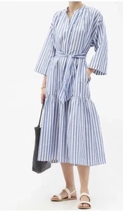 Max Mara Leinenmischung Kleid 12 Neu The Long Label Cut Out - Bild 1 von 18