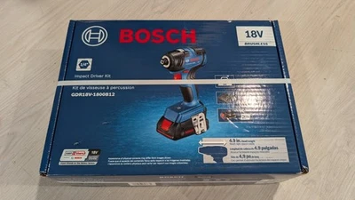 Atornillador de impacto inalámbrico hexagonal Bosch GDR18V-1800 18V sin escobillas 1/4" con batería Foto 1 de 3