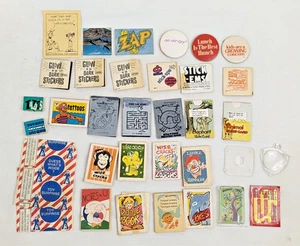 Lot of Vintage Cracker Jack Toy Prizes Stickers Tattoos Puzzle Riddle Joke Books - Picture 1 of 24