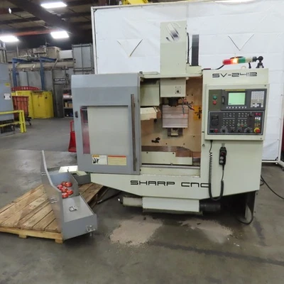 2006 Sharp SV-2412 Compact CNC Vertical Machining Center 3PH W/ Coolant Recovery - Image 1 of 4