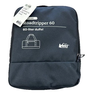 REI Adventure Roadtripper 60-Liter Duffel Black - New With Tags Free Shipping - Picture 1 of 4