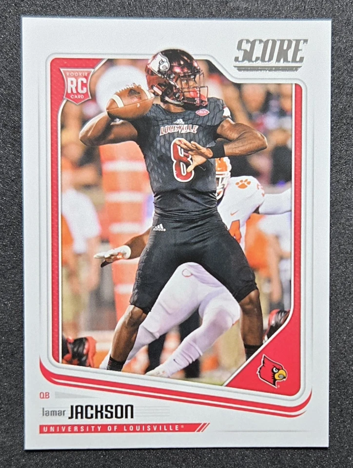 2018 Panini Score Lamar Jackson Rookie Card #352 RAVENS RC - Image 1 of 2