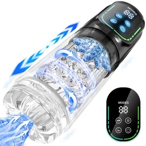 Masturvatore per Uomo con 7 Modi di Telescopica & Rotazione & Succhiare - Foto 1 di 24