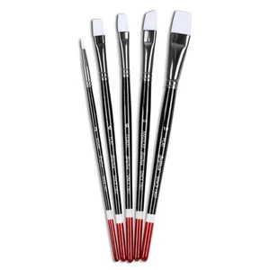 Angelus Paint Brush Set Round Flat Angular Artist Acrylic Paint Brush Set Shoe 5 - Picture 1 of 6
