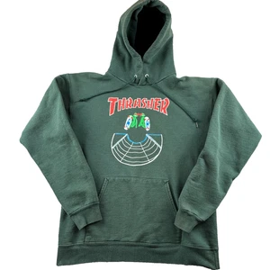 Y2K Thrasher Skateboard Ninja Turtle Hoodie Men's Small Green Skate Surf Punk - Picture 1 of 10