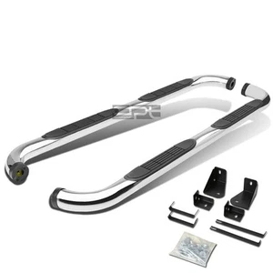 Fit 05-12 Dodge Dakota Quad/Crew Cab Chrome 3" Side Step Nerf Bar Running Board - Picture 1 of 5