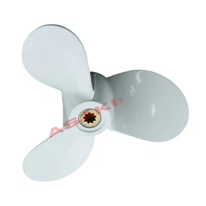 Aluminum Propeller 6E0-45941-01-EL 3X7 1/2X8 For YAMAHA Outboard 4/5/6 HP 2T - Picture 1 of 11