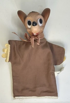 Terrytoons vintage Little Roquefort dibujos animados ratón marioneta de mano 1960 Foto 1 de 4