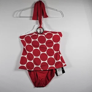 New Women Size 8 Tankini 2 Piece Bathing Suit La Blanca Rod Beattie Halter Top - Picture 1 of 19