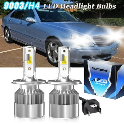 Faros LED H4 de haz alto/bajo 6000 k bombillas para Mercedes-Benz S320 1994-1994 2 piezas Foto 1 de 4