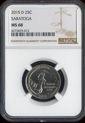 2015-D Saratoga Quarter NGC MS68 Holiday Sale 🎁 - Image 1 of 2