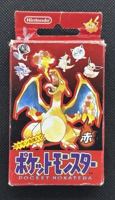 Pokemon Playing Cards Poker Charizard Deck Red Japanese 1996 Nintendo - Image 1 of 4