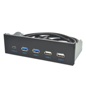 5,25  Usb3.1 Gen2 Frontpanel USB-Hub 2 Ports Usb3.0 + 2 Ports Usb2.0 + 5679 - Bild 1 von 6