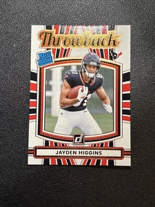 2025 Donruss Rated Rookie Throwback Jayden Higgins Bears - Bild 1 von 2
