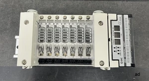 SMC VV5Q11-C01-07-DAL00063 Steckverteiler mit EX120-SMJ1 CC-Link und Hutschiene - Bild 1 von 8