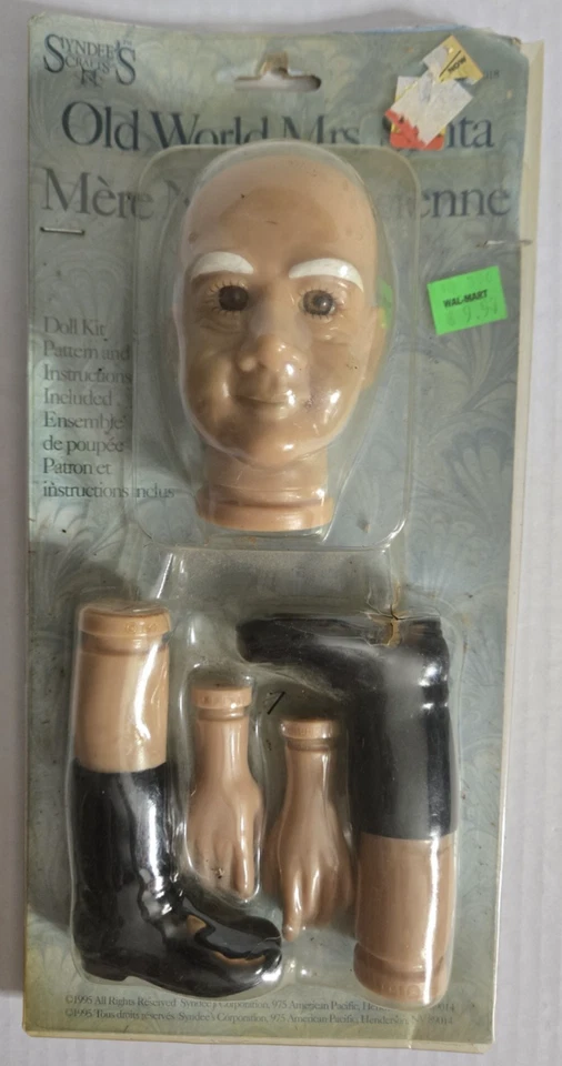 Syndee's Crafts Old World Mrs. Santa Doll Kit With Pattern Instructions 1995