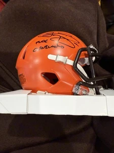 JOHNNY MANZIEL F*$* CLEVELAND SIGNED MINI HELMET WOW! W BECKETT CERT! - Picture 1 of 7
