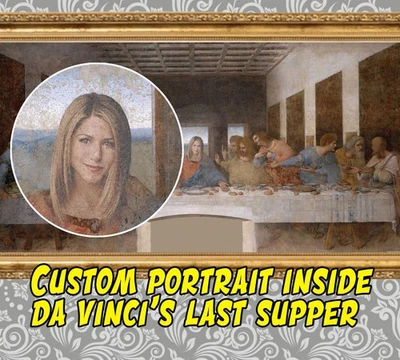 Retrato personalizado de "Última Cena": disponible como archivo digital Foto 1 de 4