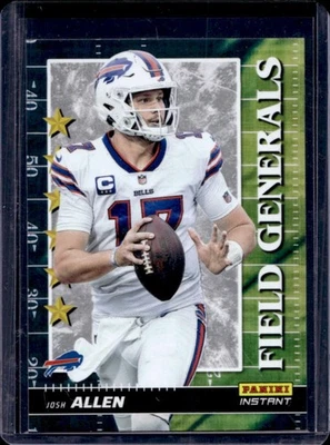 2021 Panini Instant Field Generals Josh Allen #FG4 Bills - Image 1 of 2