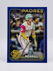Tarjeta paralela borde azul venta al por menor Jackson Merrill Rookie US210 2024 Topps Update - Imagen 1 de 2