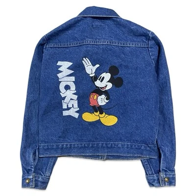 Chaqueta de mezclilla artística vintage 1988 Walt Disney Magic Mickey Mouse juvenil talla L 7/8 Foto 1 de 4
