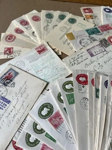 Large U.S. Cover Lot – 1930s–1950s Postal History, Airmail, WWII Era Cancels - Picture 1 of 4