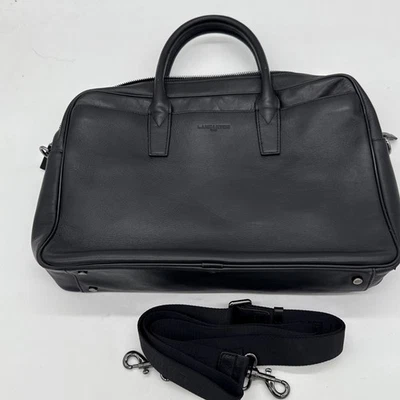 Bolso porta documentos LANCASTER Capital de cuero negro para computadora portátil Foto 1 de 4