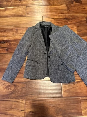 NY&C 7th Avenue Suiting Collection Women's Black Tweed Suit Size 8 - Image 1 of 4