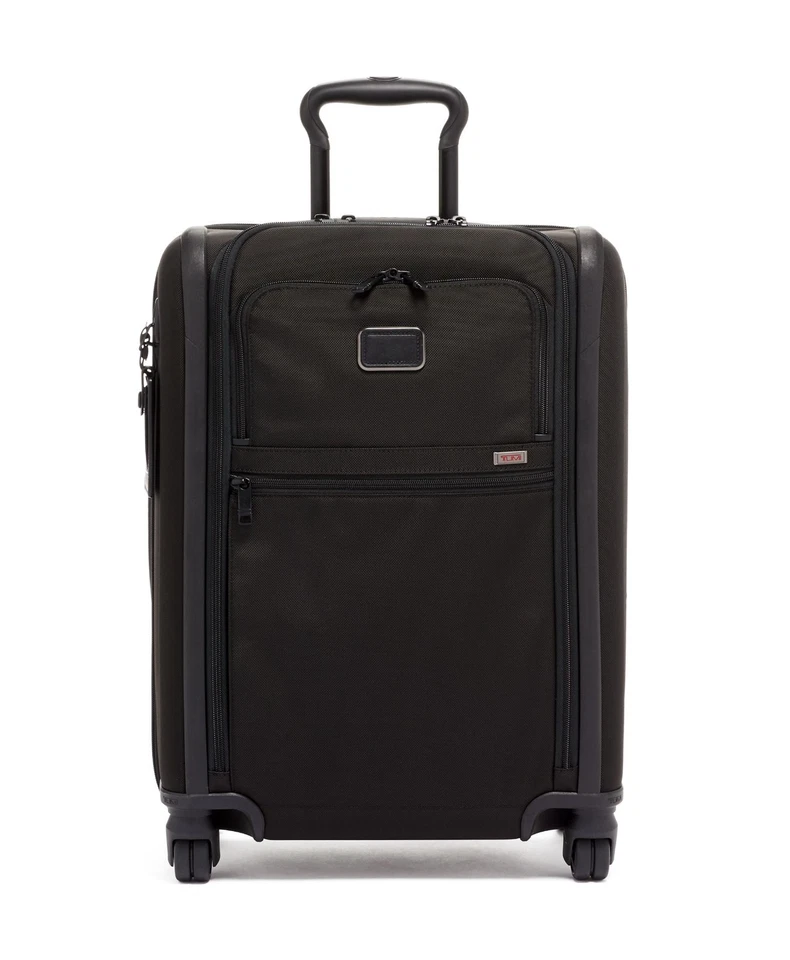 New Tumi Alpha 3 Continental Expandable 4 Wheel Carry-On - 117162-1041, Black - Image 1 of 4