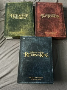 Lord of the Rings: Motion Picture Trilogy (DVD, 12-Disc Set, Extended Edition) - Picture 1 of 14