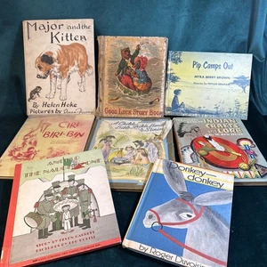 Lot Of 8 Children’s Books 1912,  1941 To 1966 - Picture 1 of 20