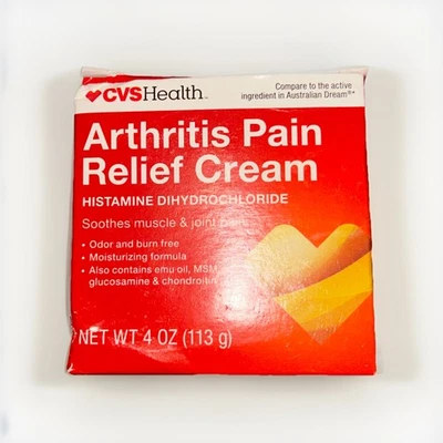 Crema para aliviar el dolor de artritis CVS Health, 4 oz nueva 27/04 Foto 1 de 3