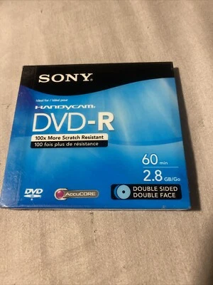 Nuevo Precintado - SONY para Handycam DVD-R 60m 2.8GB - Doble Cara Foto 1 de 2