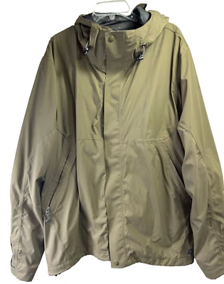 R.E.I. Groundbreaker Rain Jacket Mesh Lining - Size: XL - Color: Olive - Image 1 of 4