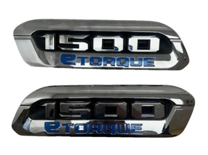 OEM 1500 eTORQUE Hood Emblem Badge Pair LH & RH For 2019-2023 RAM 1500 - Picture 1 of 6