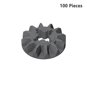Part 6589 Technic Gear 12 Tooth Bevel CONICAL Wheel Z12 Dark Gray BULK LOT NEW - Picture 1 of 5