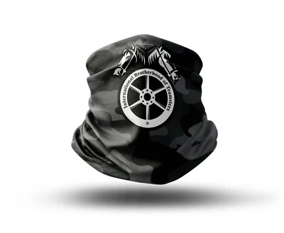 Washable Fabric Face Cover Neck Gaiter Dark Camo Teamsters Print EU Made - Image 1 of 4