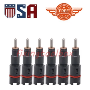0432193635 6X Fuel Injectors For Dodge Ram 2500 3500 Cummins 5.9L ISB Diesel USA - Picture 1 of 9