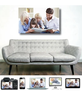 Quadro canvas Personalizzato Fotoquadro Stampa foto su tela telaio gadget regalo - Foto 1 di 18