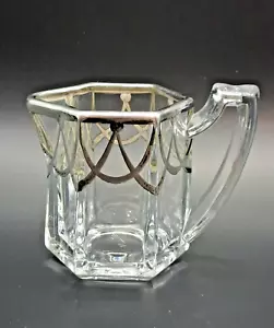1907 Krys-tol Creamer - Heavy Silver Overlay - Chippendale - 2.5" T - Picture 1 of 6