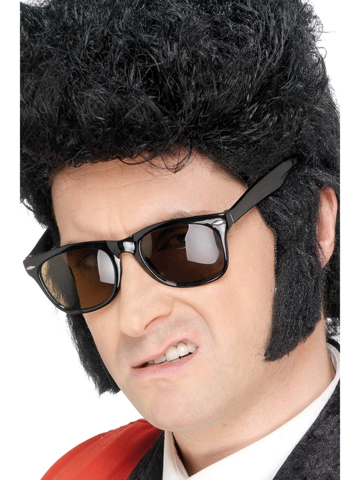 Teddy Boy Sideburns Black Self Adhesive Cost-acc