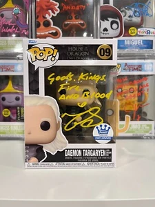 Funko Pop Demonio Targaryen Con Huevo de Dragón 09 HotD Juego de Tronos Firmado Automático - Imagen 1 de 6
